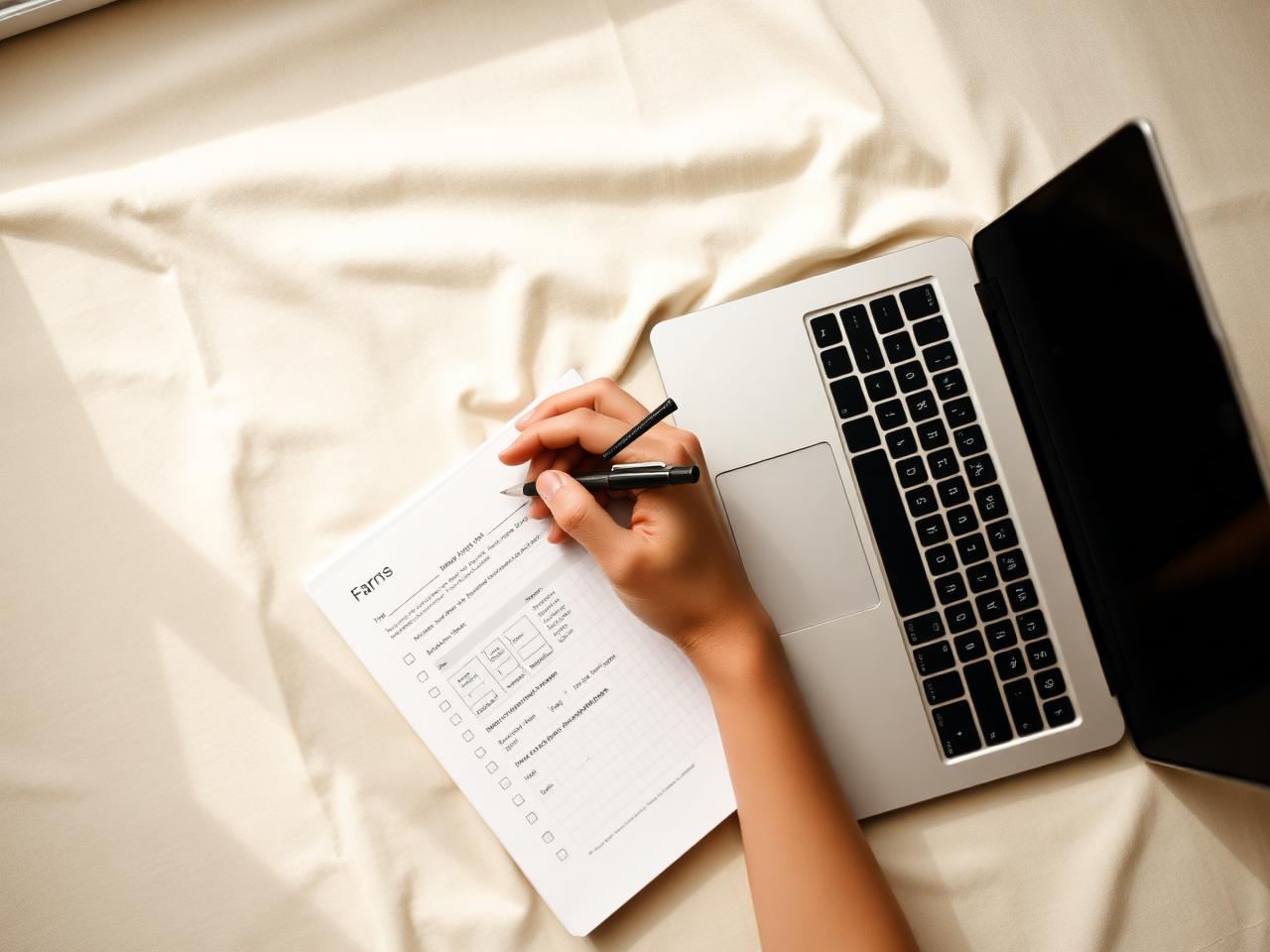 Completing an online consultation